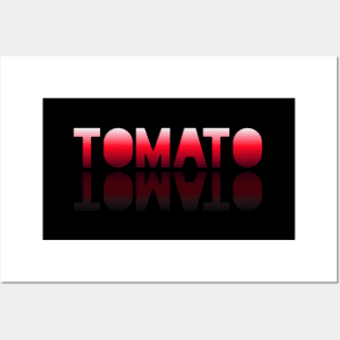 Tomato - Healthy Lifestyle - Foodie Food Lover - Graphic Typography - Red Posters and Art